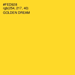 #FED928 - Golden Dream Color Image